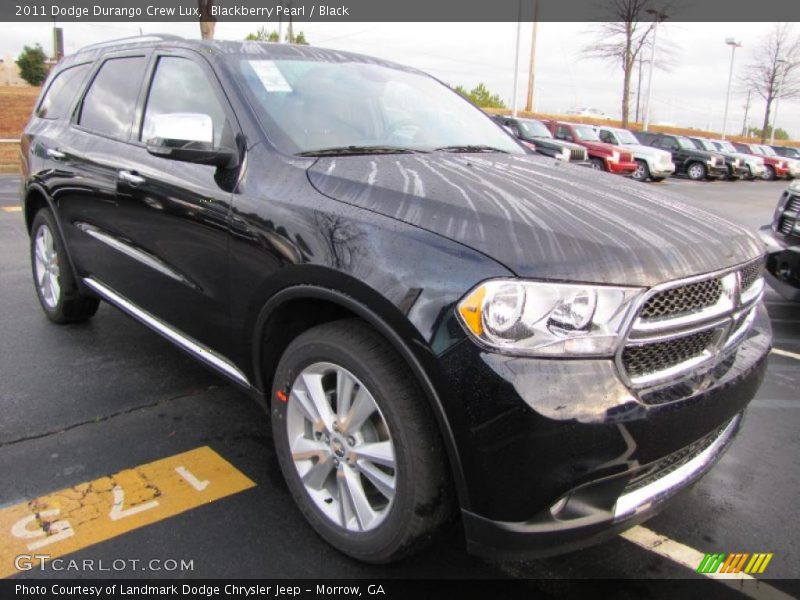 Blackberry Pearl / Black 2011 Dodge Durango Crew Lux