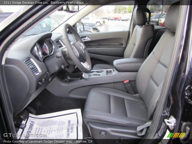 Blackberry Pearl / Black 2011 Dodge Durango Crew Lux