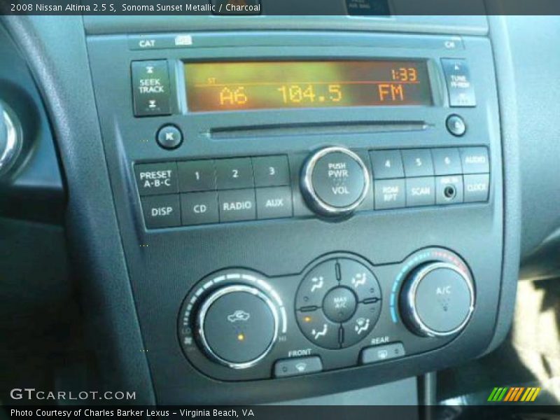Sonoma Sunset Metallic / Charcoal 2008 Nissan Altima 2.5 S