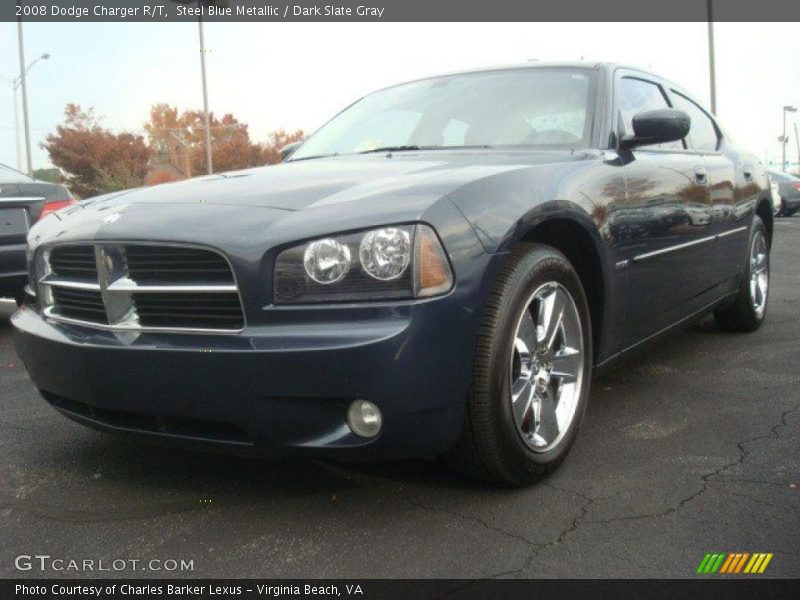 Steel Blue Metallic / Dark Slate Gray 2008 Dodge Charger R/T