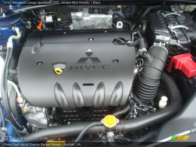 Octane Blue Metallic / Black 2010 Mitsubishi Lancer Sportback GTS