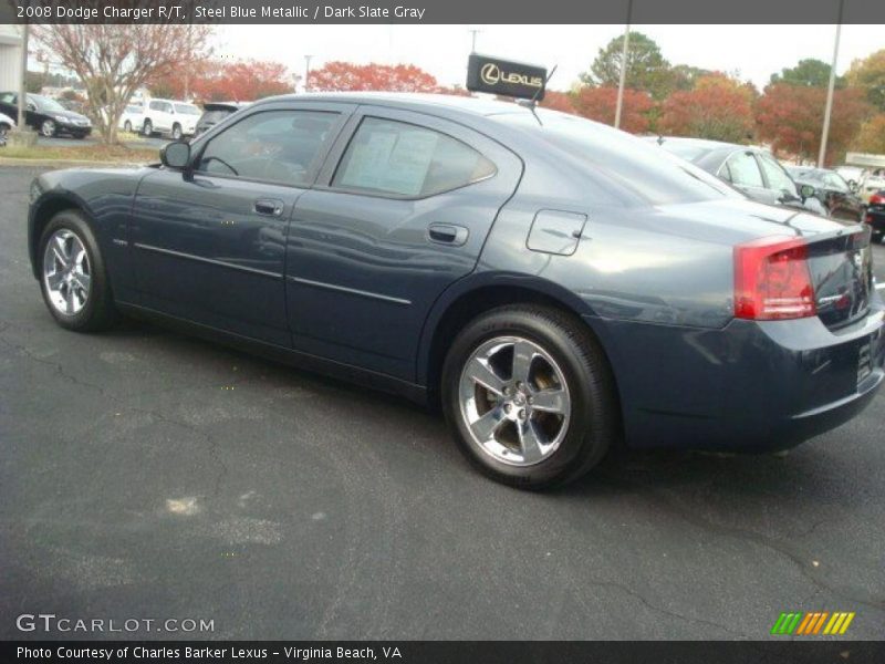 Steel Blue Metallic / Dark Slate Gray 2008 Dodge Charger R/T