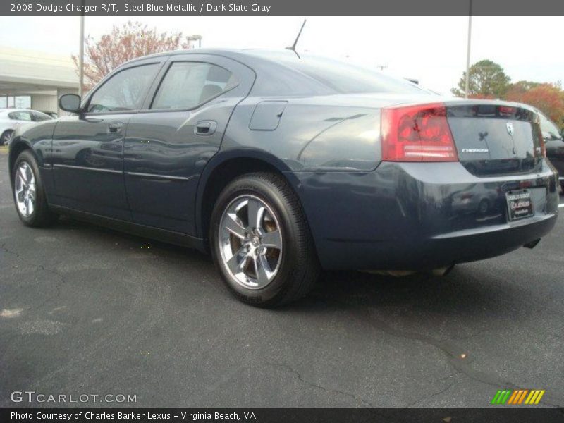 Steel Blue Metallic / Dark Slate Gray 2008 Dodge Charger R/T