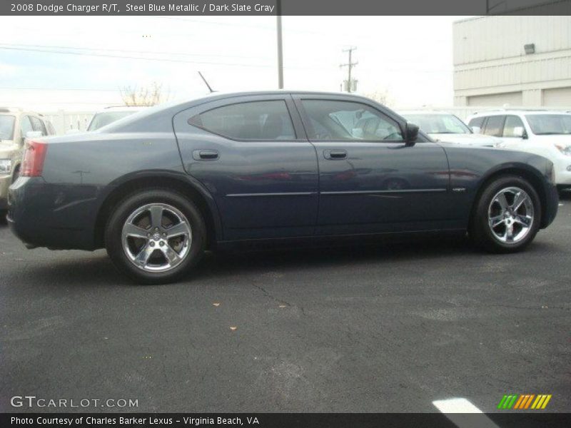 Steel Blue Metallic / Dark Slate Gray 2008 Dodge Charger R/T