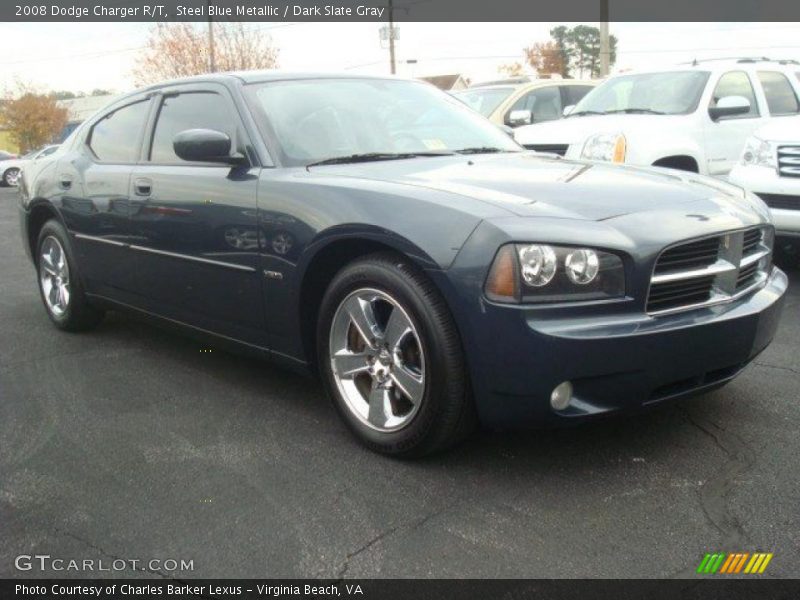 Steel Blue Metallic / Dark Slate Gray 2008 Dodge Charger R/T