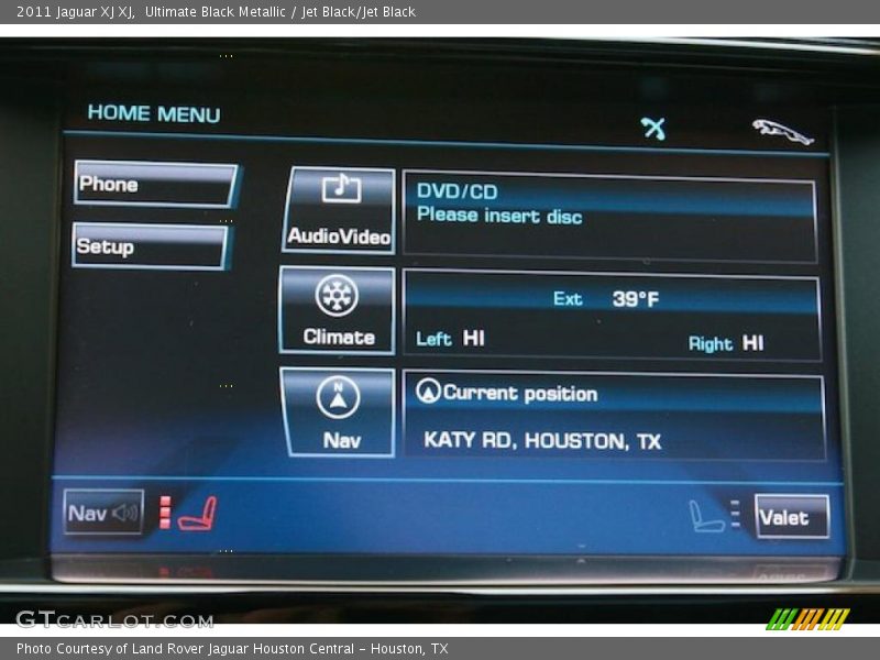 Ultimate Black Metallic / Jet Black/Jet Black 2011 Jaguar XJ XJ
