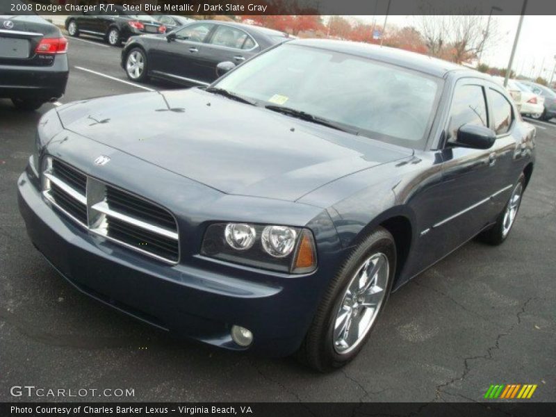 Steel Blue Metallic / Dark Slate Gray 2008 Dodge Charger R/T