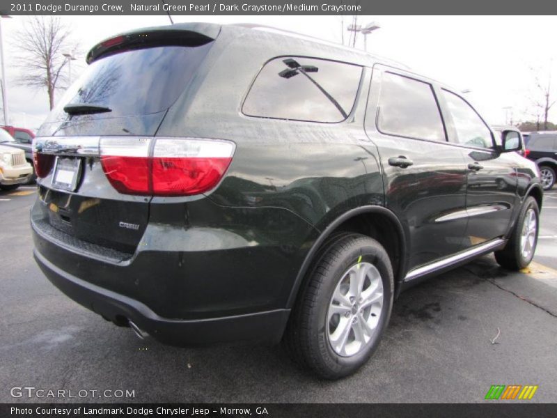 Natural Green Pearl / Dark Graystone/Medium Graystone 2011 Dodge Durango Crew