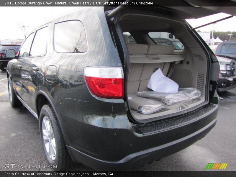 Natural Green Pearl / Dark Graystone/Medium Graystone 2011 Dodge Durango Crew