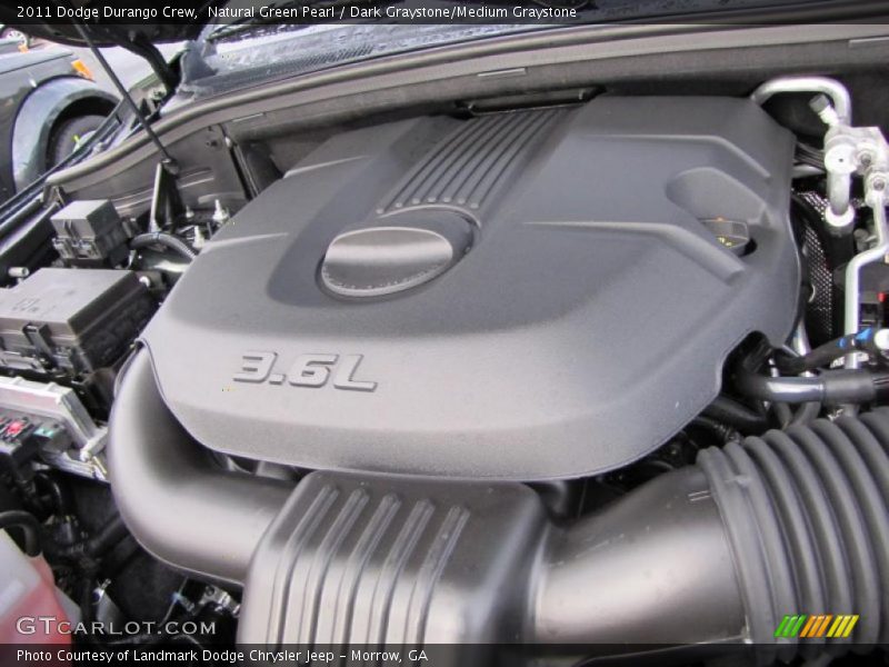Natural Green Pearl / Dark Graystone/Medium Graystone 2011 Dodge Durango Crew