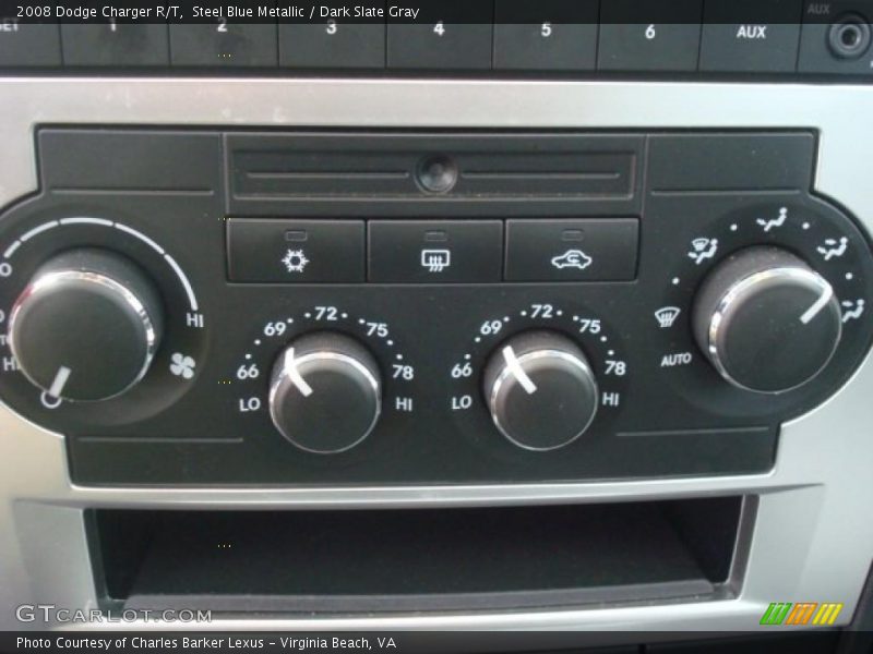 Steel Blue Metallic / Dark Slate Gray 2008 Dodge Charger R/T