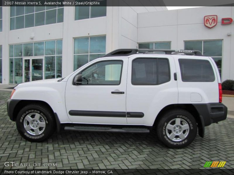 Avalanche White / Steel/Graphite 2007 Nissan Xterra S