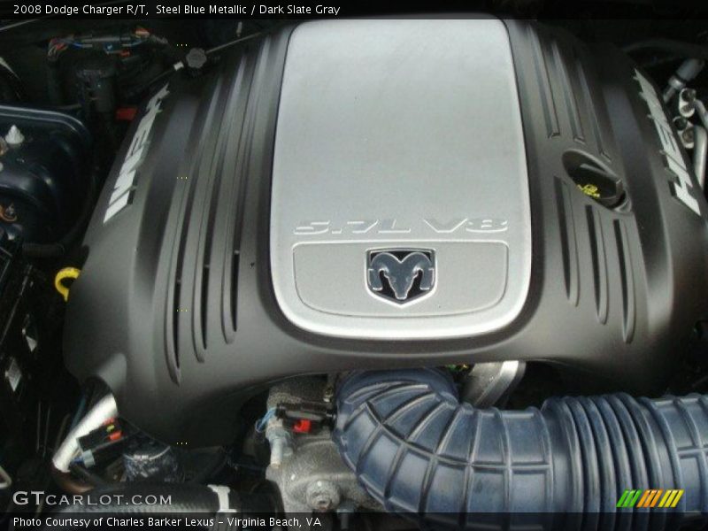 Steel Blue Metallic / Dark Slate Gray 2008 Dodge Charger R/T