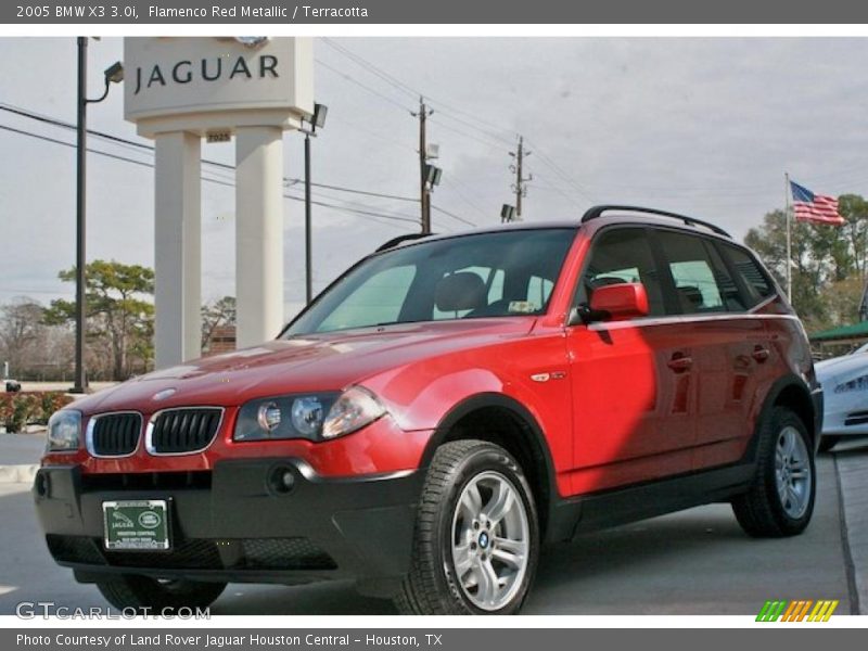 Flamenco Red Metallic / Terracotta 2005 BMW X3 3.0i