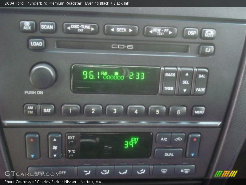 Evening Black / Black Ink 2004 Ford Thunderbird Premium Roadster