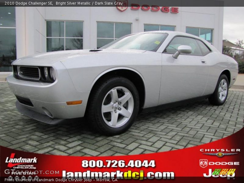 Bright Silver Metallic / Dark Slate Gray 2010 Dodge Challenger SE