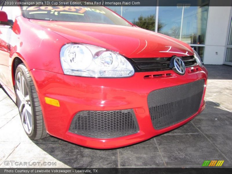 Salsa Red / Interlagos Plaid Cloth 2010 Volkswagen Jetta TDI Cup Street Edition