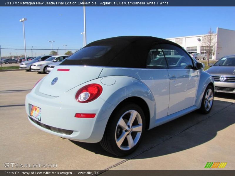 Aquarius Blue/Campanella White / White 2010 Volkswagen New Beetle Final Edition Convertible