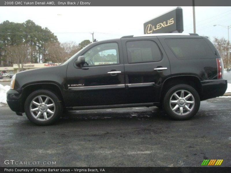 Onyx Black / Ebony 2008 GMC Yukon Denali AWD