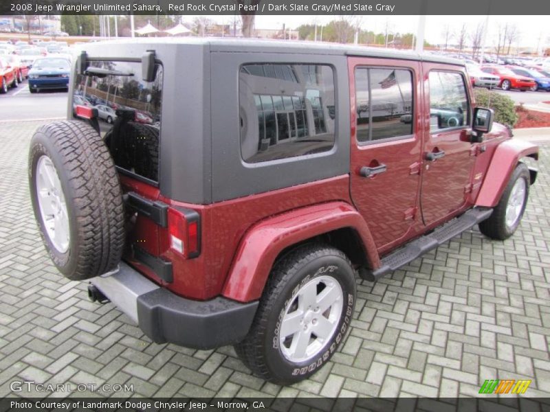Red Rock Crystal Pearl / Dark Slate Gray/Med Slate Gray 2008 Jeep Wrangler Unlimited Sahara
