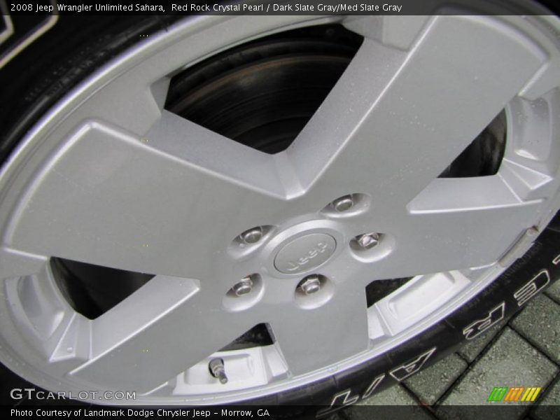 Red Rock Crystal Pearl / Dark Slate Gray/Med Slate Gray 2008 Jeep Wrangler Unlimited Sahara