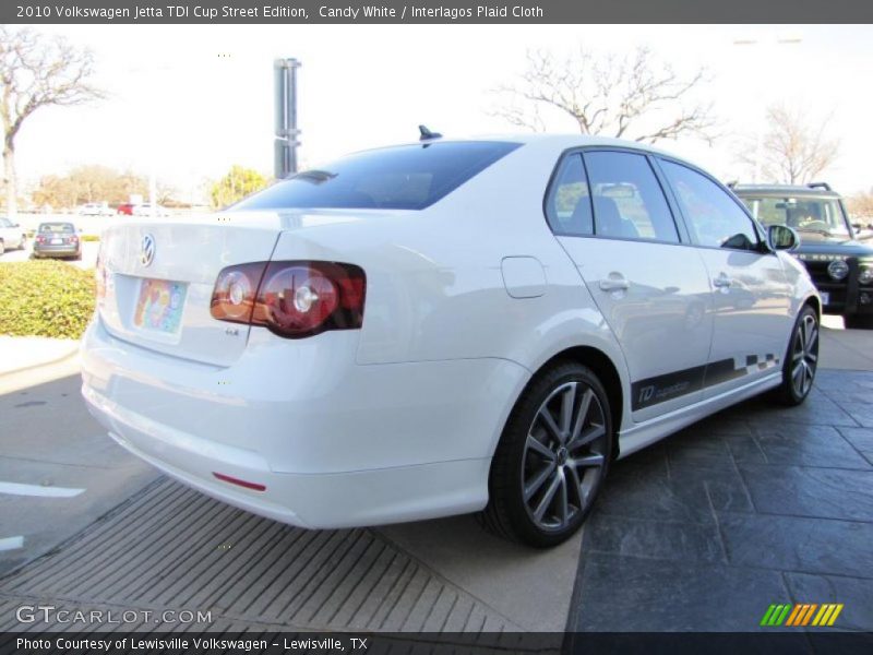 Candy White / Interlagos Plaid Cloth 2010 Volkswagen Jetta TDI Cup Street Edition