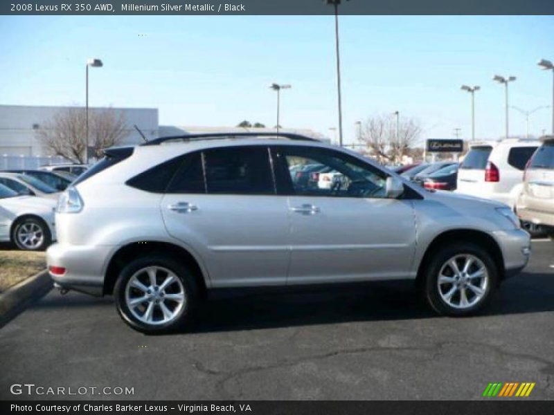 Millenium Silver Metallic / Black 2008 Lexus RX 350 AWD
