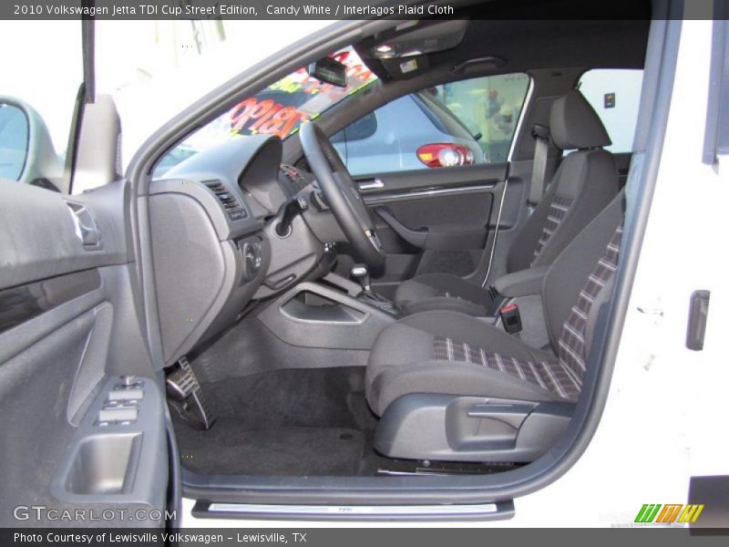  2010 Jetta TDI Cup Street Edition Interlagos Plaid Cloth Interior