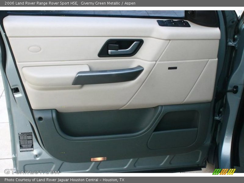 Giverny Green Metallic / Aspen 2006 Land Rover Range Rover Sport HSE