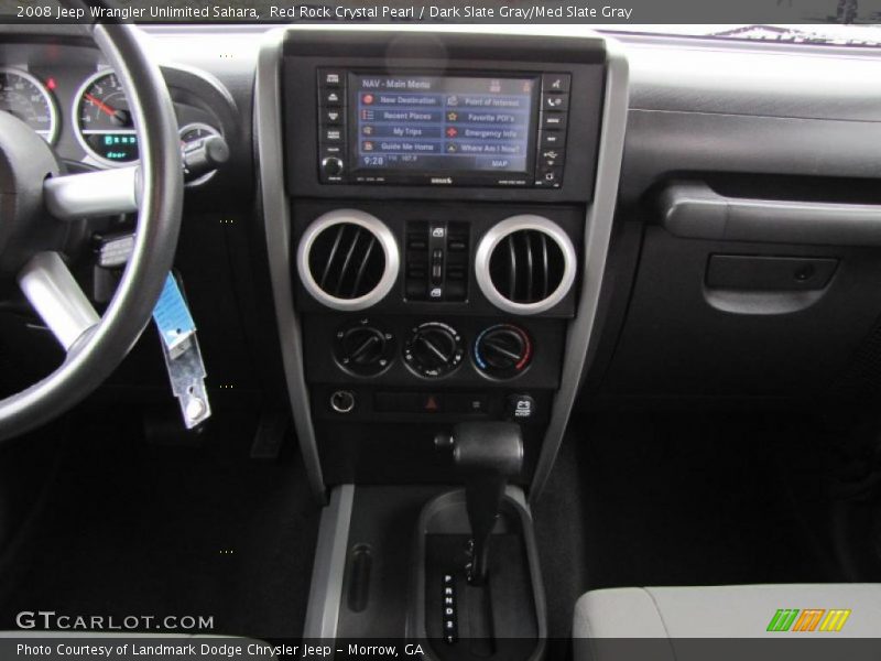 Controls of 2008 Wrangler Unlimited Sahara