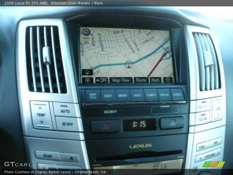 Millenium Silver Metallic / Black 2008 Lexus RX 350 AWD
