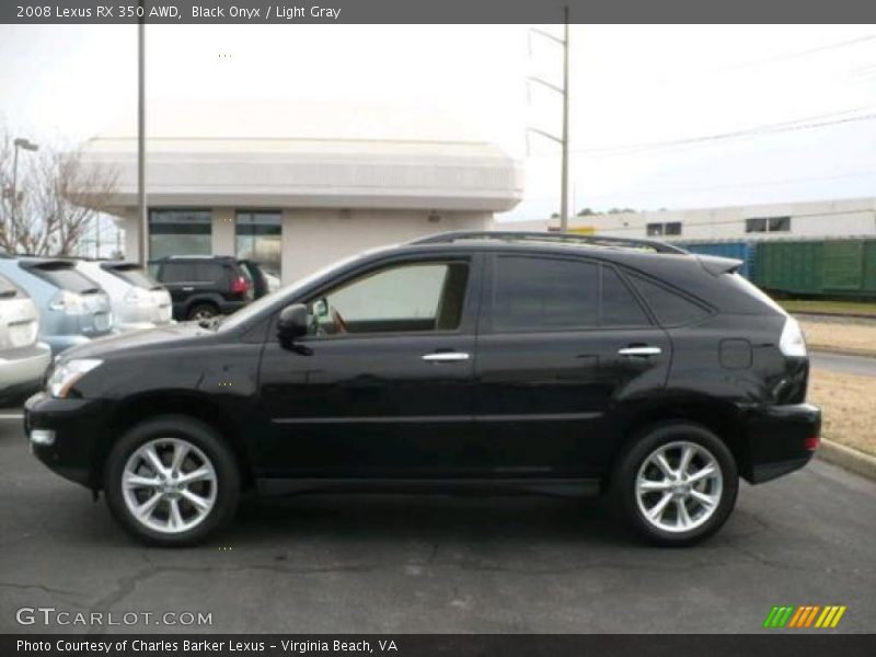 Black Onyx / Light Gray 2008 Lexus RX 350 AWD