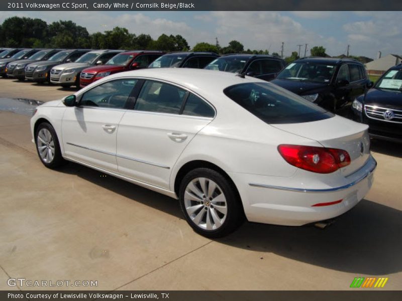 Candy White / Cornsilk Beige/Black 2011 Volkswagen CC Sport