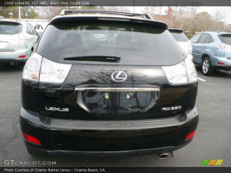 Black Onyx / Light Gray 2008 Lexus RX 350 AWD