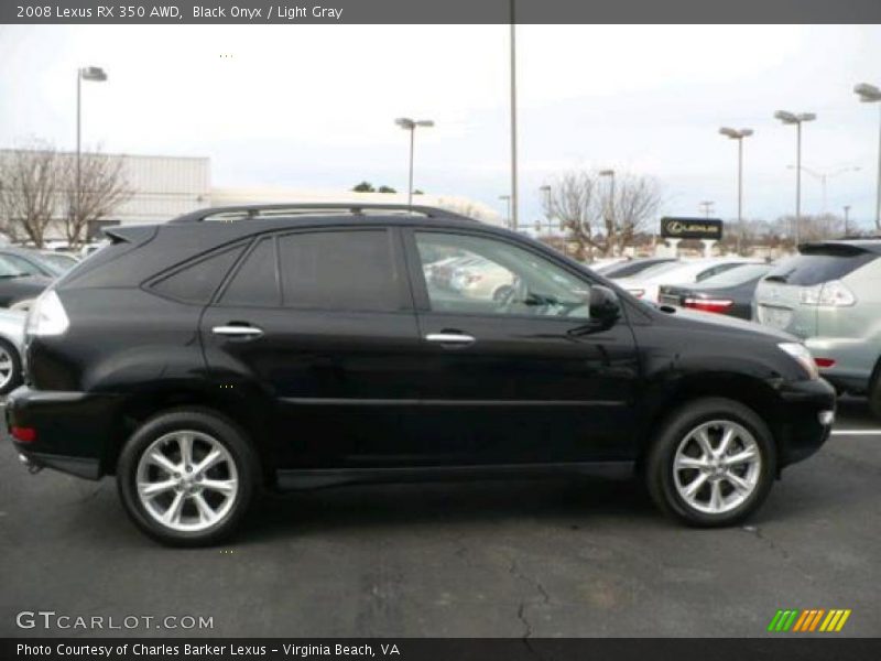 Black Onyx / Light Gray 2008 Lexus RX 350 AWD