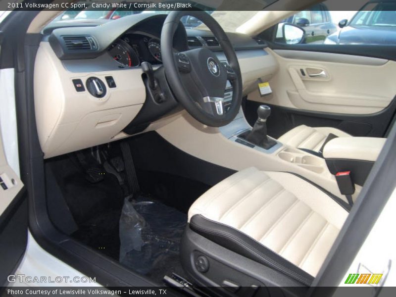  2011 CC Sport Cornsilk Beige/Black Interior
