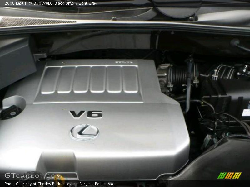 Black Onyx / Light Gray 2008 Lexus RX 350 AWD