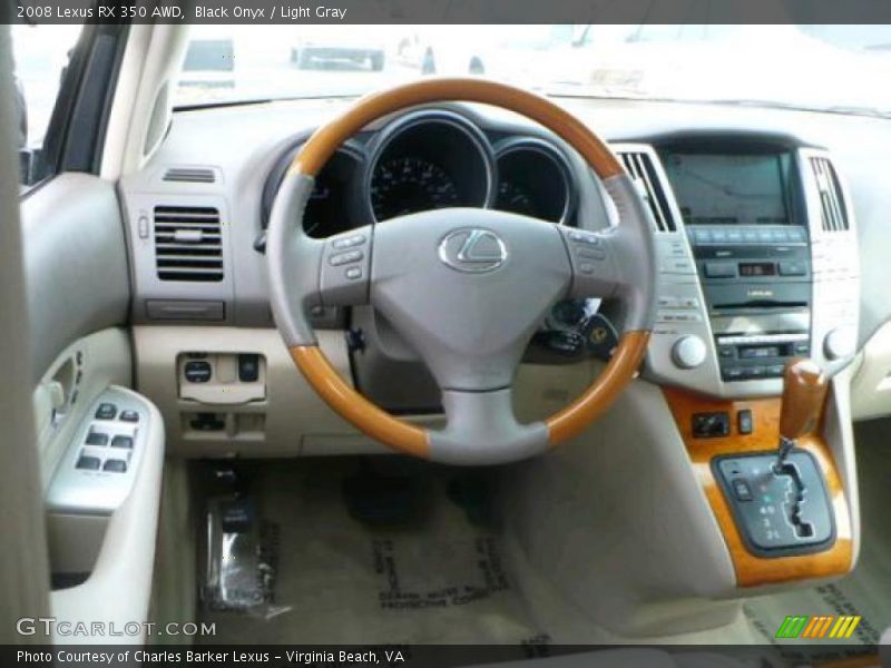 Black Onyx / Light Gray 2008 Lexus RX 350 AWD