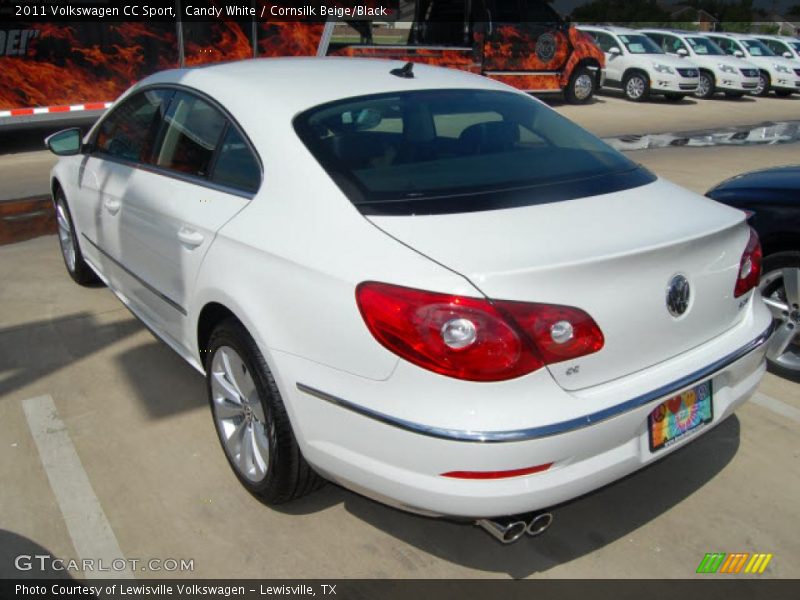 Candy White / Cornsilk Beige/Black 2011 Volkswagen CC Sport