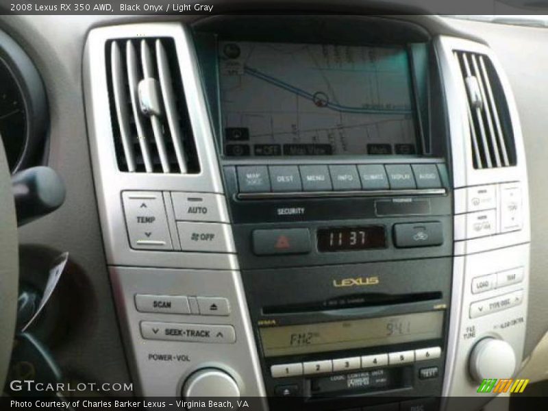 Black Onyx / Light Gray 2008 Lexus RX 350 AWD