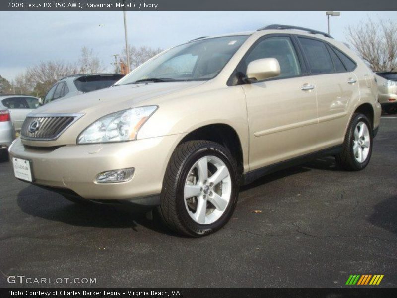 Savannah Metallic / Ivory 2008 Lexus RX 350 AWD