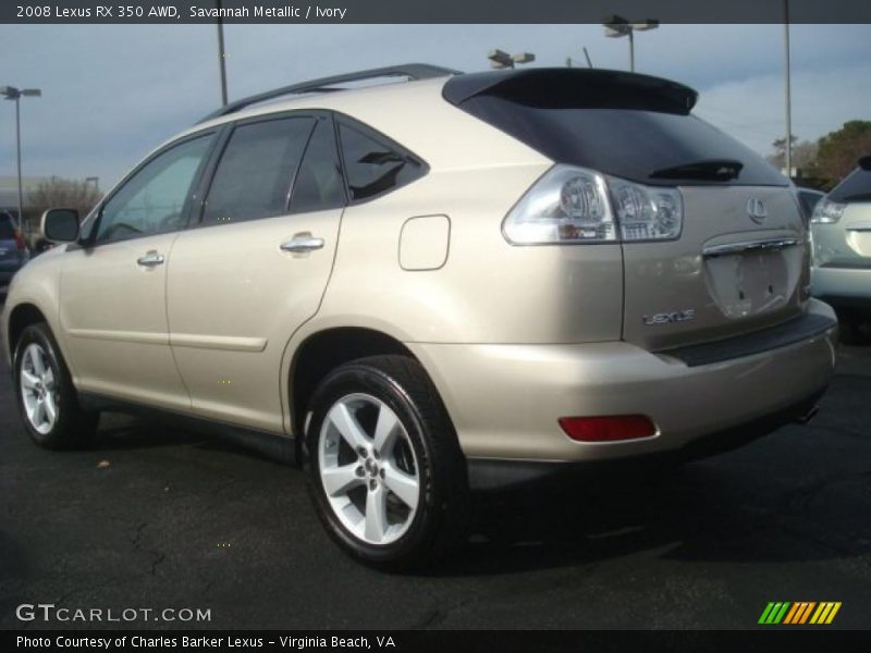 Savannah Metallic / Ivory 2008 Lexus RX 350 AWD