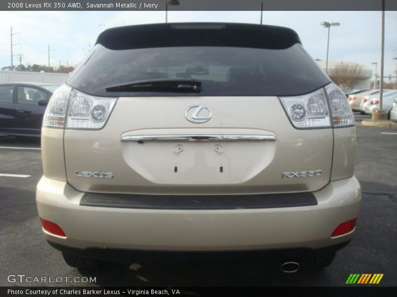 Savannah Metallic / Ivory 2008 Lexus RX 350 AWD