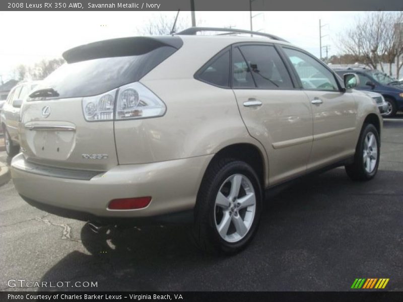 Savannah Metallic / Ivory 2008 Lexus RX 350 AWD