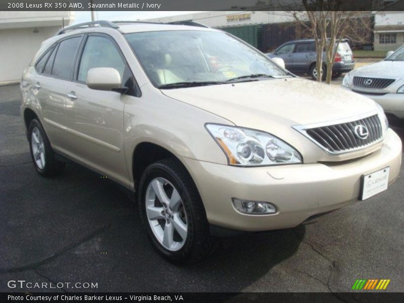 Savannah Metallic / Ivory 2008 Lexus RX 350 AWD