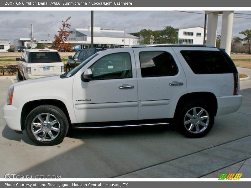 Summit White / Cocoa/Light Cashmere 2007 GMC Yukon Denali AWD