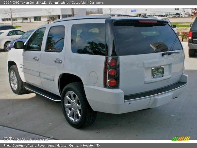 Summit White / Cocoa/Light Cashmere 2007 GMC Yukon Denali AWD