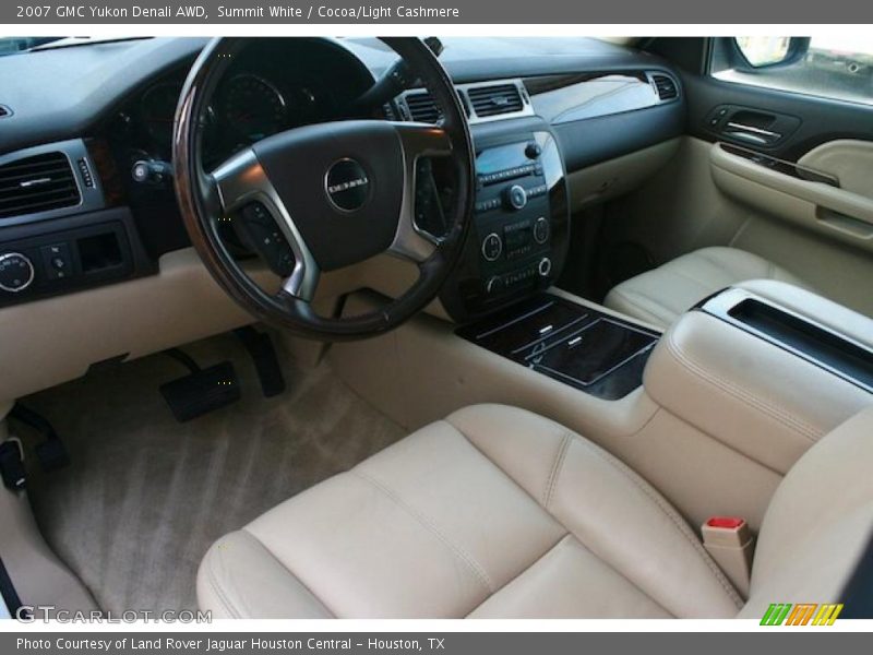 Summit White / Cocoa/Light Cashmere 2007 GMC Yukon Denali AWD