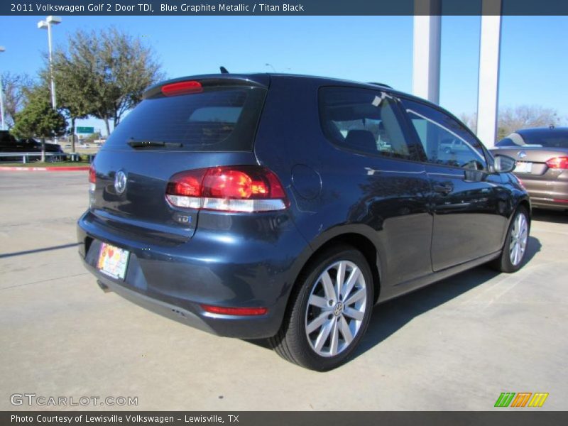 Blue Graphite Metallic / Titan Black 2011 Volkswagen Golf 2 Door TDI