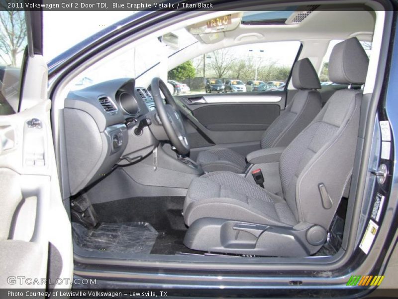 Blue Graphite Metallic / Titan Black 2011 Volkswagen Golf 2 Door TDI